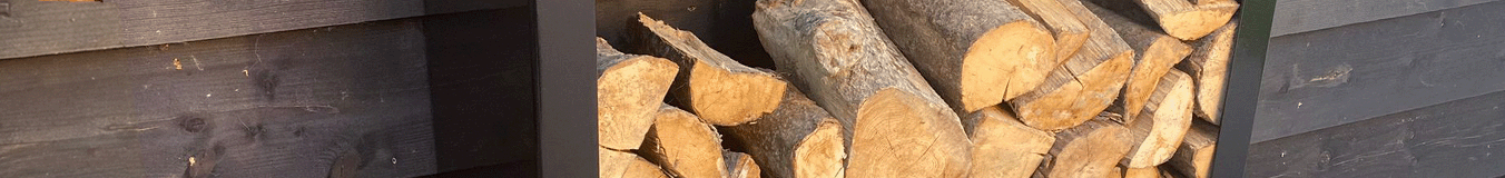 Deposito per legna in acciaio verniciato a polvere